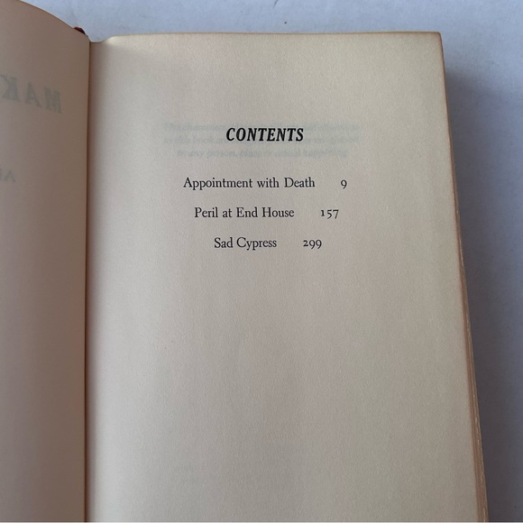 Make Mine Murder Agatha Christie Vintage Hardcover 1962 Mystery - Picture 7 of 7